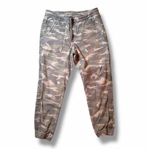 Athleta Brown Camo Farallon Jogger Size 6P Stretch Athleisure Casual Pockets